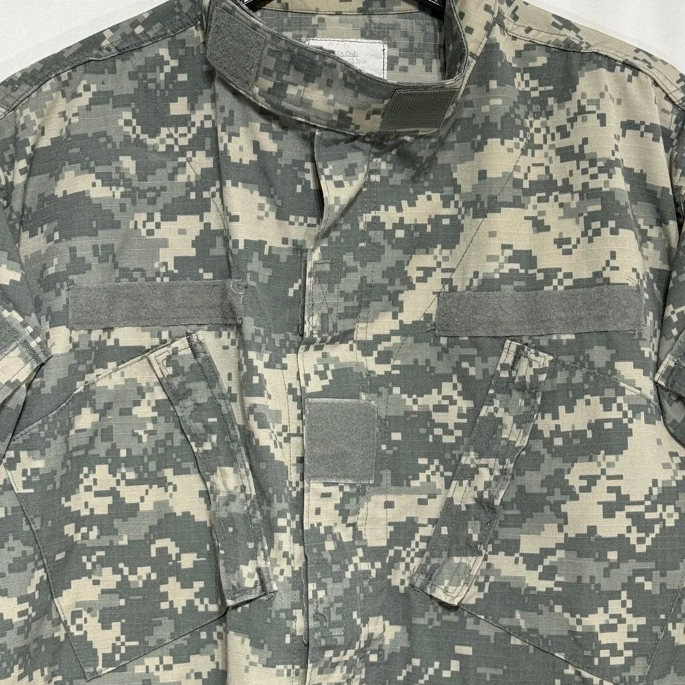 US‎ Army ACU Combat Uniform Coat UCP Digital Camo Large Long Ripstop Jacket